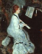 Pierre Renoir Lady at Piano oil painting picture wholesale